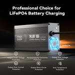 Power Queen 14.6V 10A charger with multiple protections and cooling fan