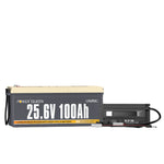 Power Queen 29.2V 20A Charger Kit With 24V 100Ah Deep Cycle Lithium Battery