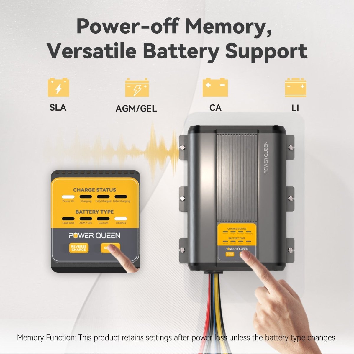 [Like New] Power Queen 12V 40A DC to DC Battery Charger - Power Queen US