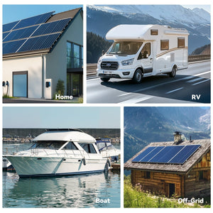 Power Queen 500A Battery Monitor ideal for home solar systems, RVs, boats, and off-grid applications