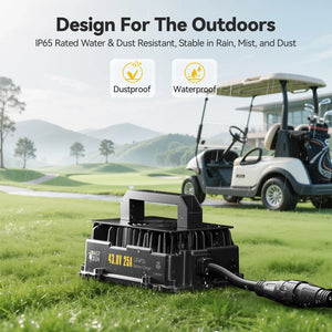 power_queen_36v_25a_Lifepo4_battery_charger_waterproof