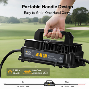 power_queen_48v_18a_lifepo4_battery_charger_portable_handle