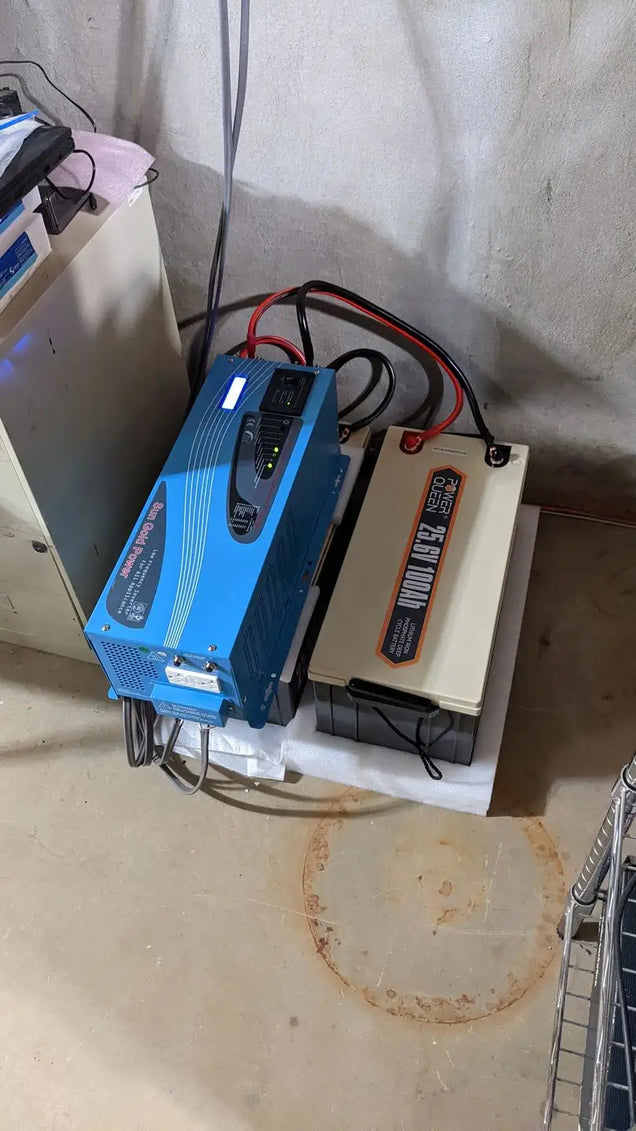 24V 200ah lithium battery used in a room for homebackup