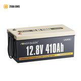 Power Queen 12.8V 410Ah LiFePO4 deep cycle battery front view