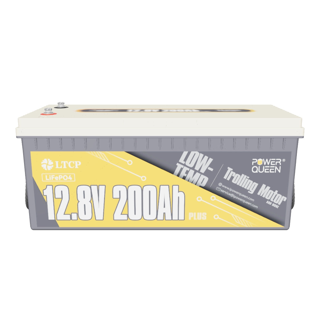 Power Queen 12V 200Ah PLUS Low-Temp Deep Cycle Lithium Battery