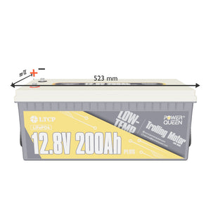 Power Queen 12V 200Ah PLUS Low-Temp Deep Cycle Lithium Battery