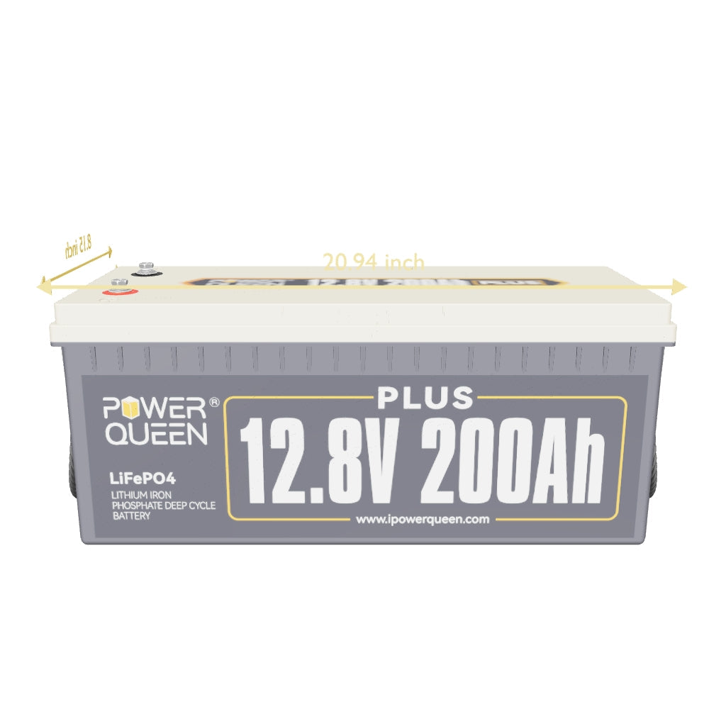 Power Queen 12V 200Ah PLUS Deep Cycle Lithium Battery