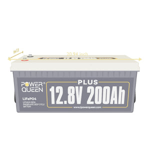 Power Queen 12V 200Ah PLUS Deep Cycle Lithium Battery
