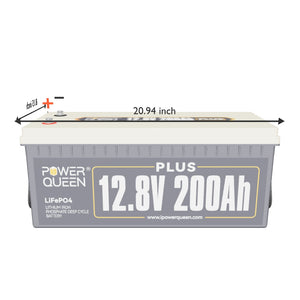 Power Queen 12V 40A Charger Kit With 12V 200Ah Plus Deep Cycle Lithium Battery