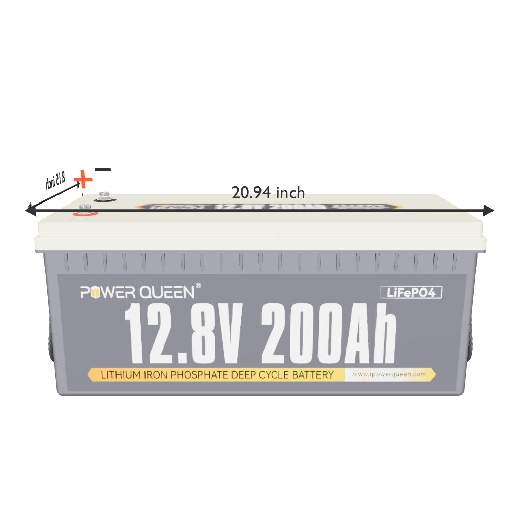 Power Queen 12V 200Ah Deep Cycle Lithium Battery