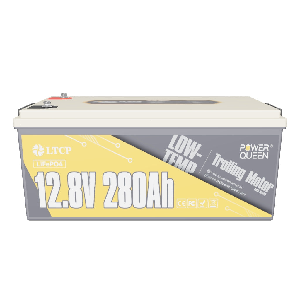 Power Queen 12V 280Ah Low-Temp Deep Cycle Lithium Battery
