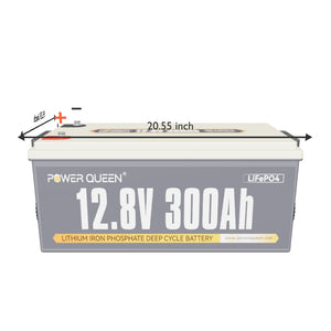 Power Queen 12V 300Ah Deep Cycle Lithium Battery