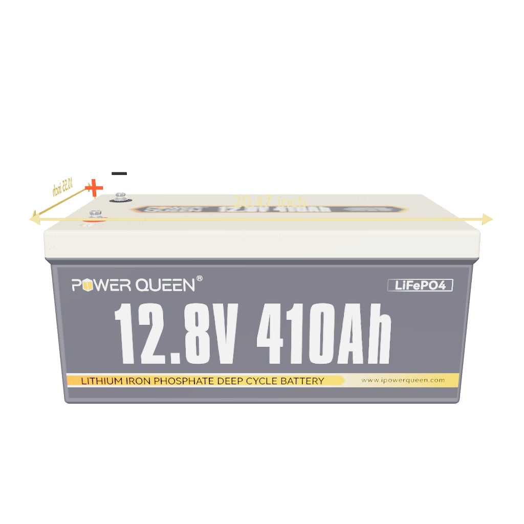 [Like New] Power Queen 12V 410Ah LiFePO4 Like New Battery, Built-in 250A BMS