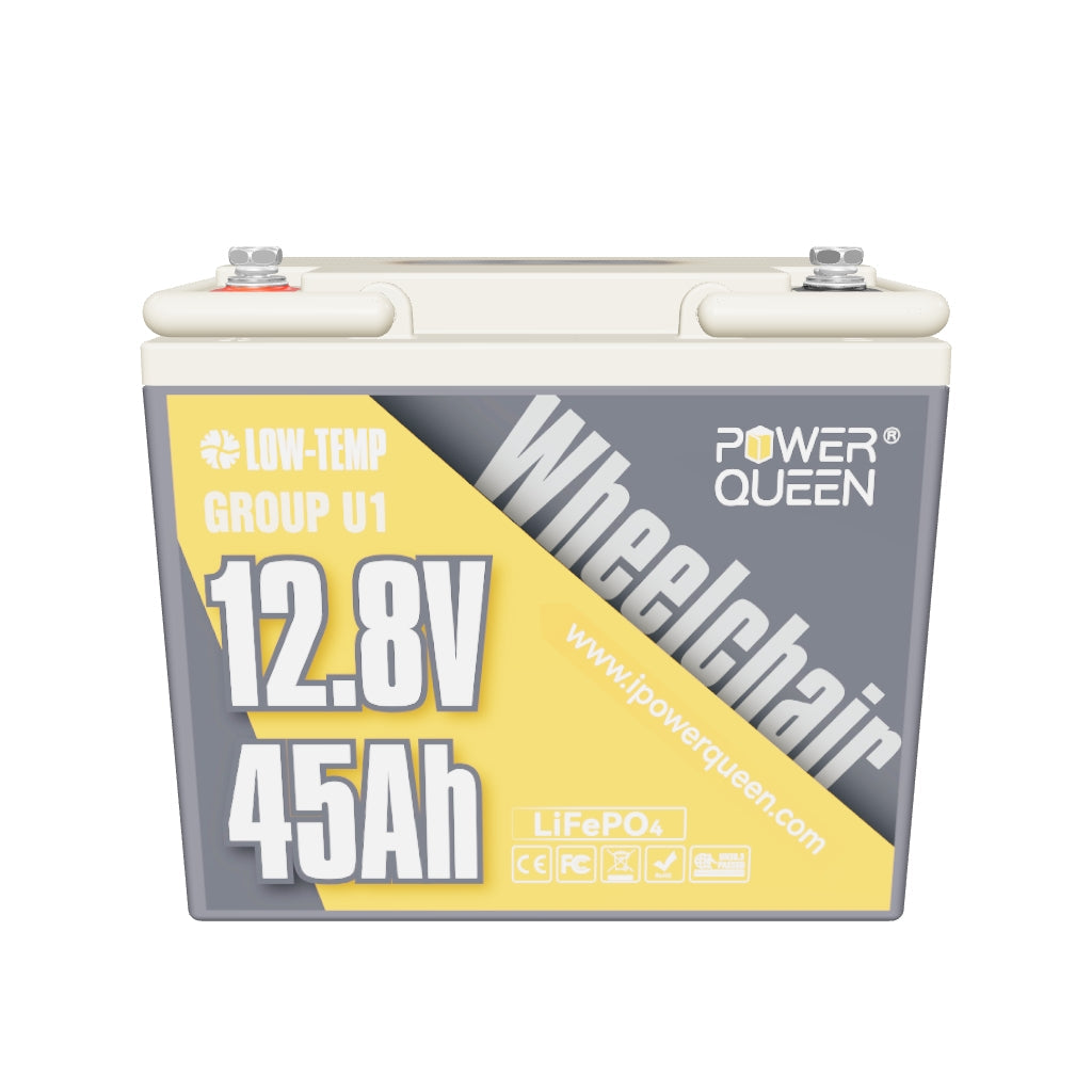 Power Queen 12V 45Ah Group U1 Lithium Battery