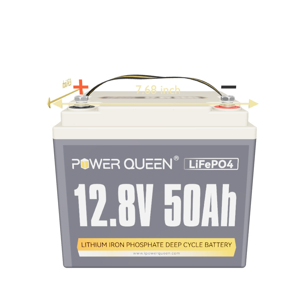 Power Queen 12V 50Ah Deep Cycle Lithium Battery