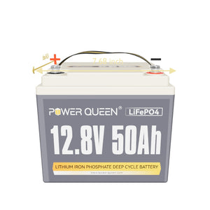 Power Queen 12V 50Ah Deep Cycle Lithium Battery