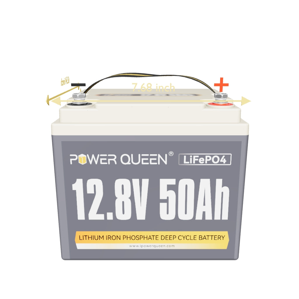 [Used-Very-Good] Power Queen 12V 50Ah Deep Cycle Lithium Battery