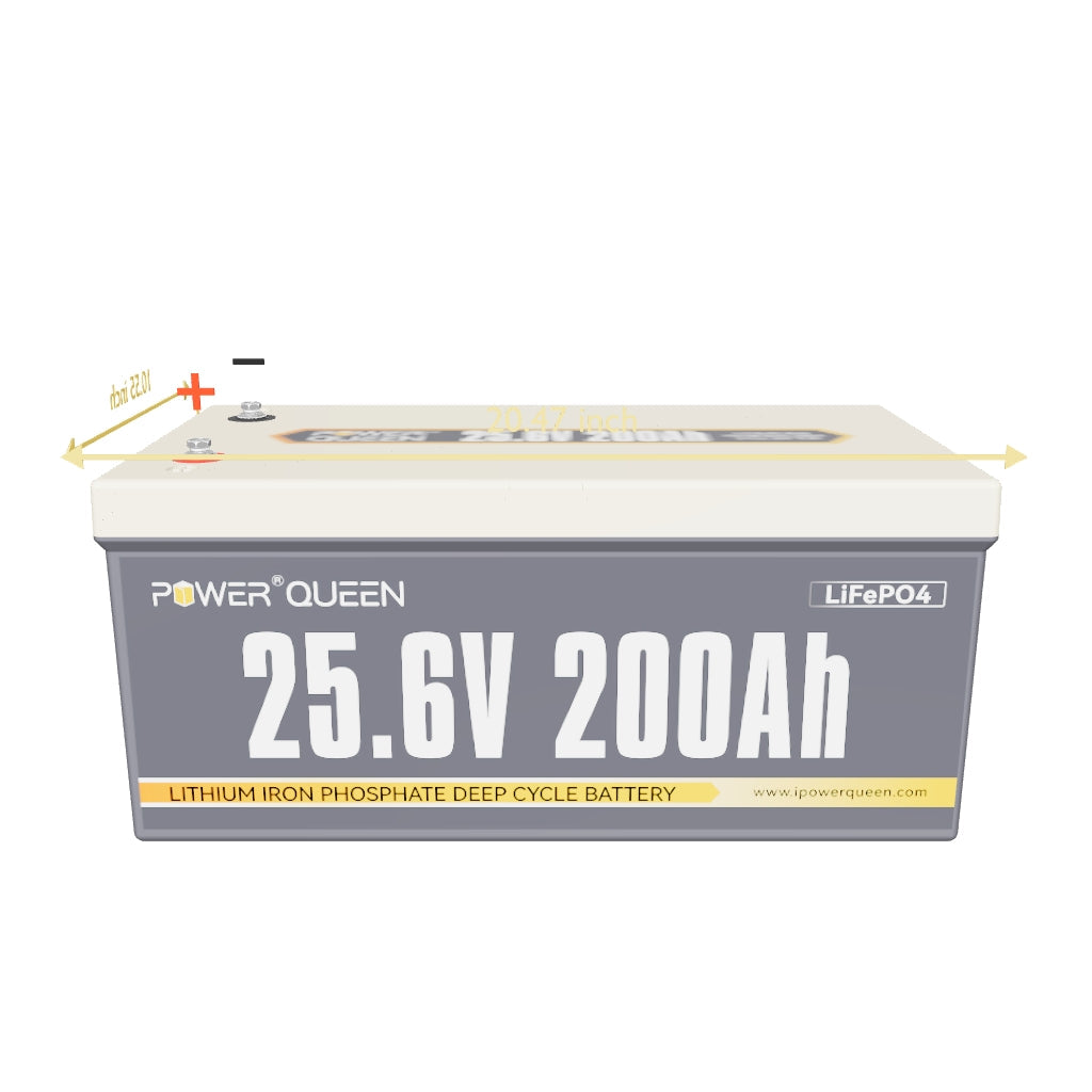Power Queen 24V 200Ah Deep Cycle Lithium Battery