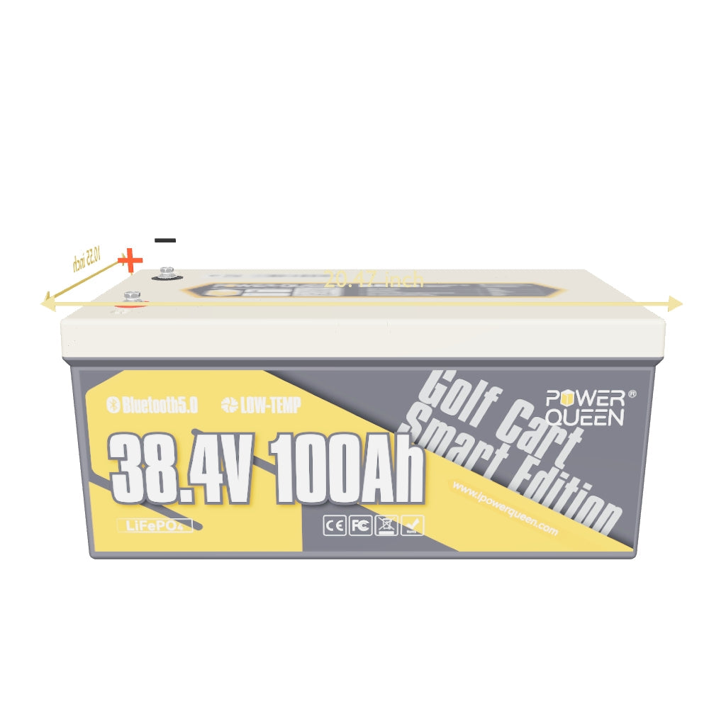Power Queen 36V 100Ah Smart Deep Cycle Lithium Battery