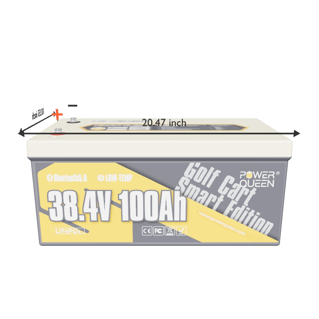Power Queen 36V 100Ah Smart Deep Cycle Lithium Battery