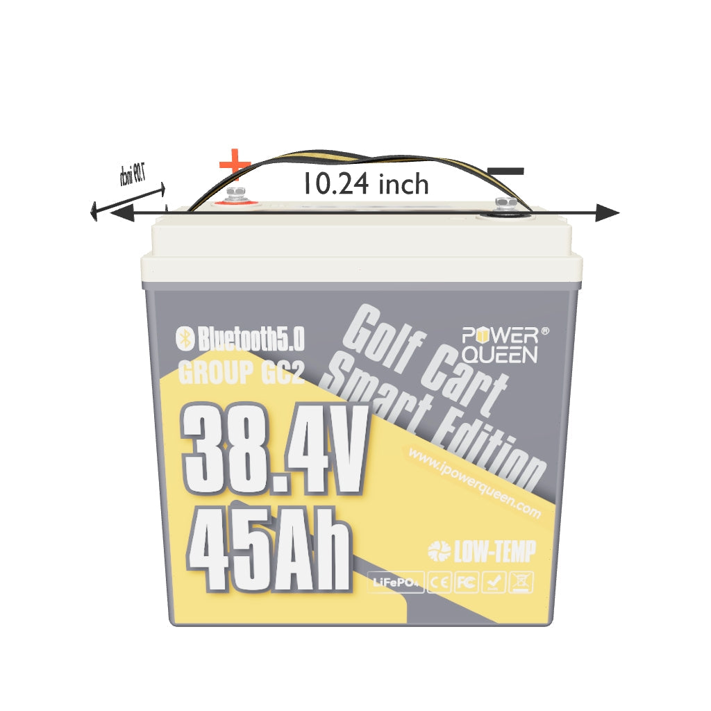 [Like New] Power Queen 36V 45Ah Golf Cart Smart GC2 Lithium Battery