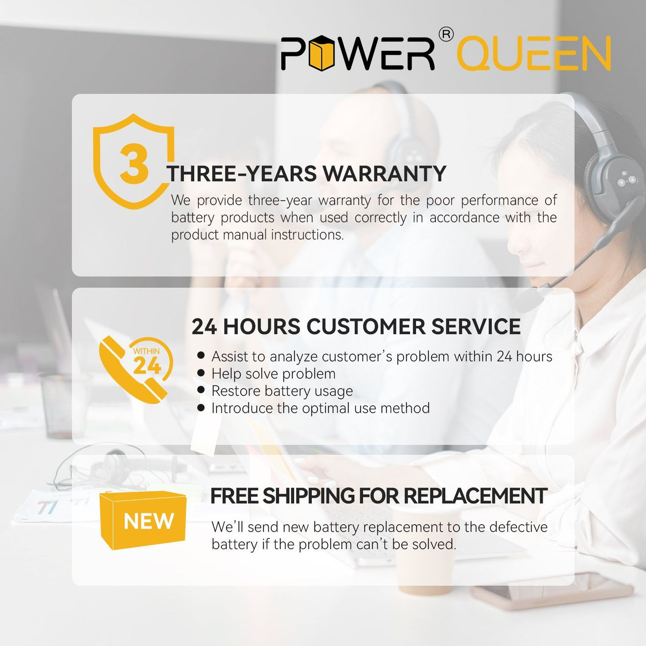 12.8V 6Ah LiFePO4 Battery, Built-IN 6A BMS Power Queen