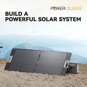 Power Queen 100W Portable Solar Panel for P300 Portable Power Station Power Queen