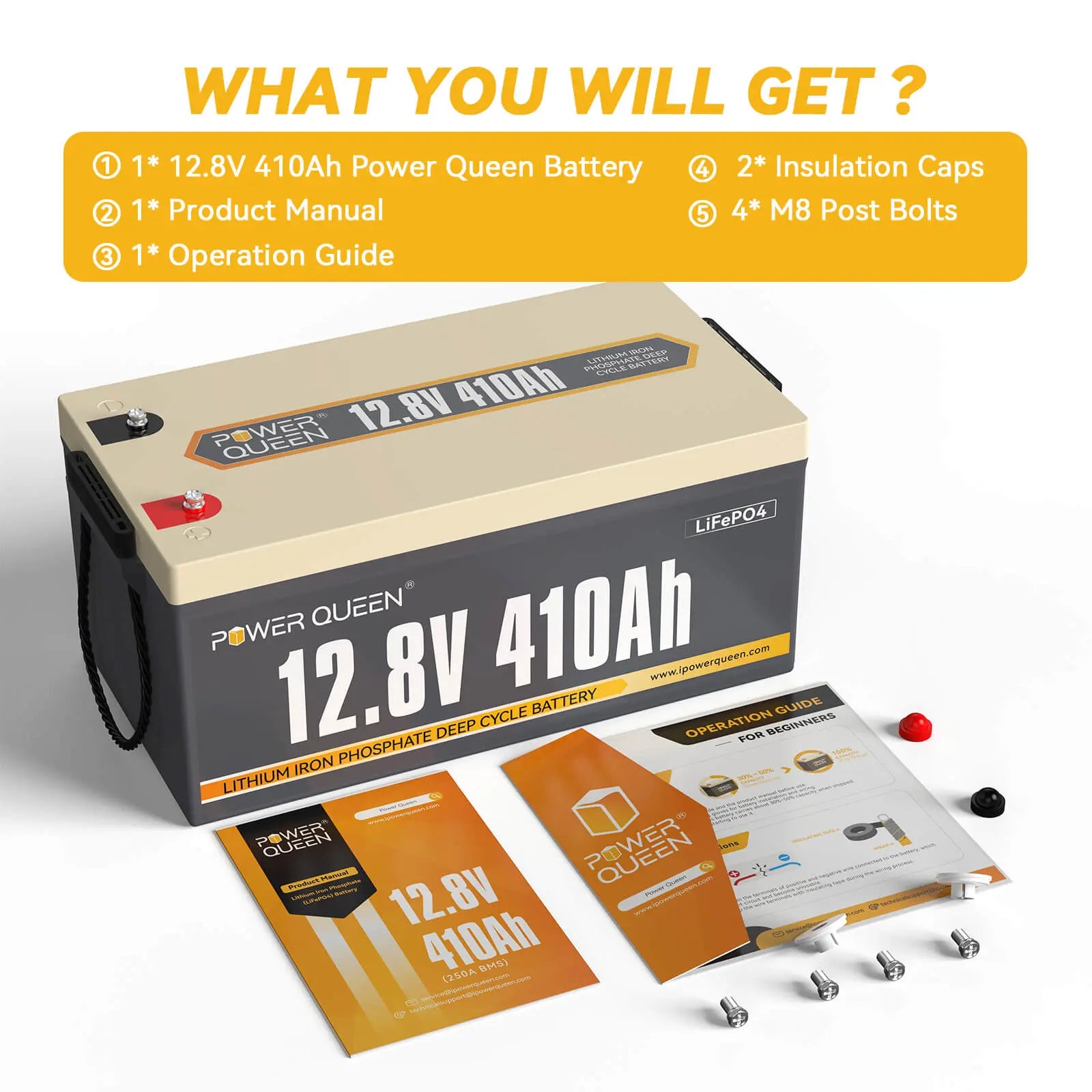 Power Queen 12V 410Ah Deep Cycle Lithium Battery services