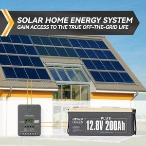 Power Queen 12V/24V 30 Amp MPPT Solar Charge Controller with Adjustable LCD Display Power Queen