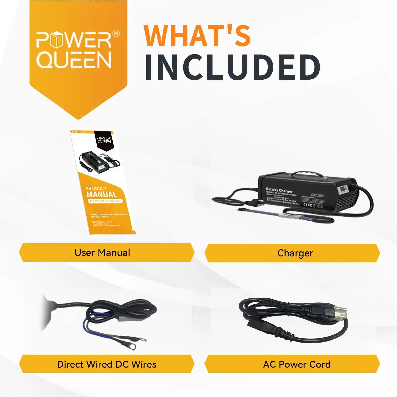 Power Queen 14.6V 40A LiFePO4 Battery Charger services